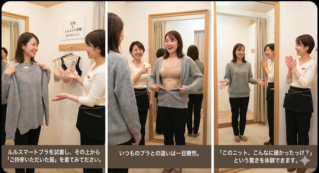 手持ちの服でシルエット確認